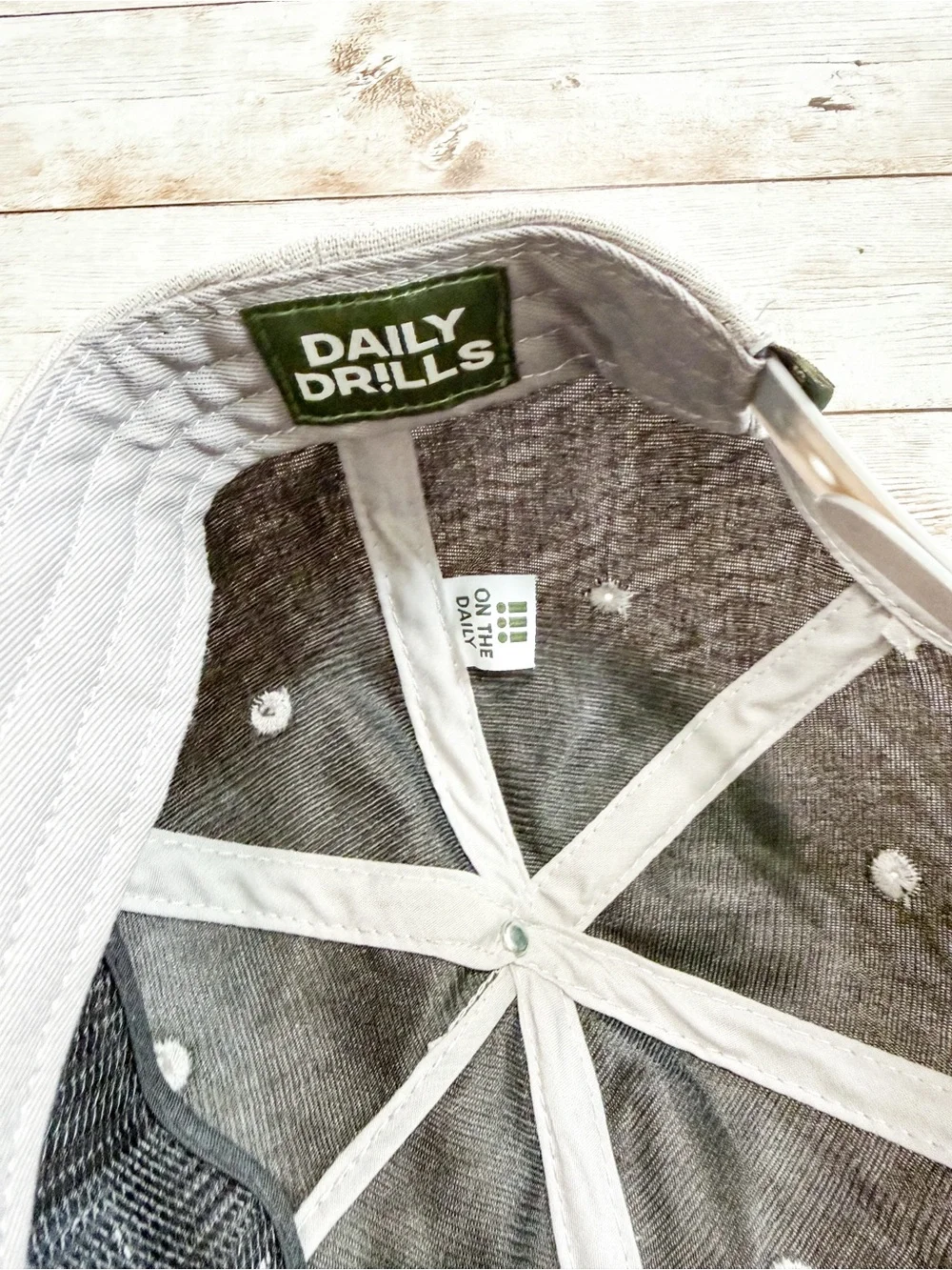 NEW Daily Drills SnapBack Hat Exclamation Point Grey